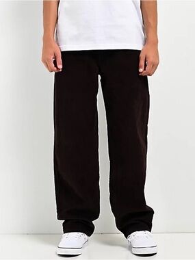 Empyre Kids Loose Fit Java Corduroy Skate Pants Kids Size 28” Adjustable Waist